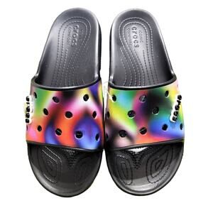 Shoes Slides Black/Multi Roomy Fit (M-10/W-12) Reg: $32
